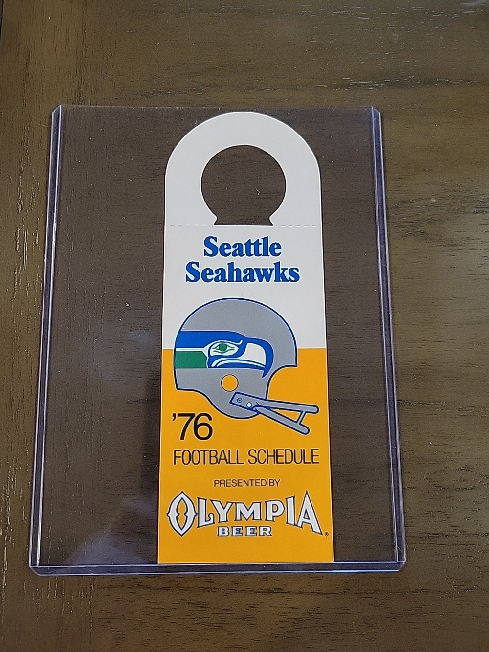 1976 Seattle Seahawks football schedule Olympia beer NICE in New Toploader